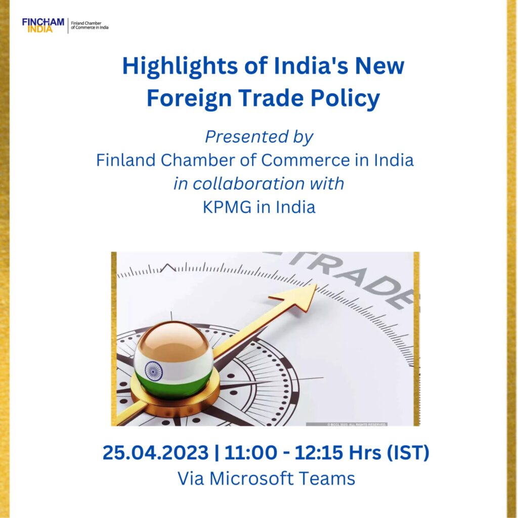 Highlights Of India’s New Foreign Trade Policy